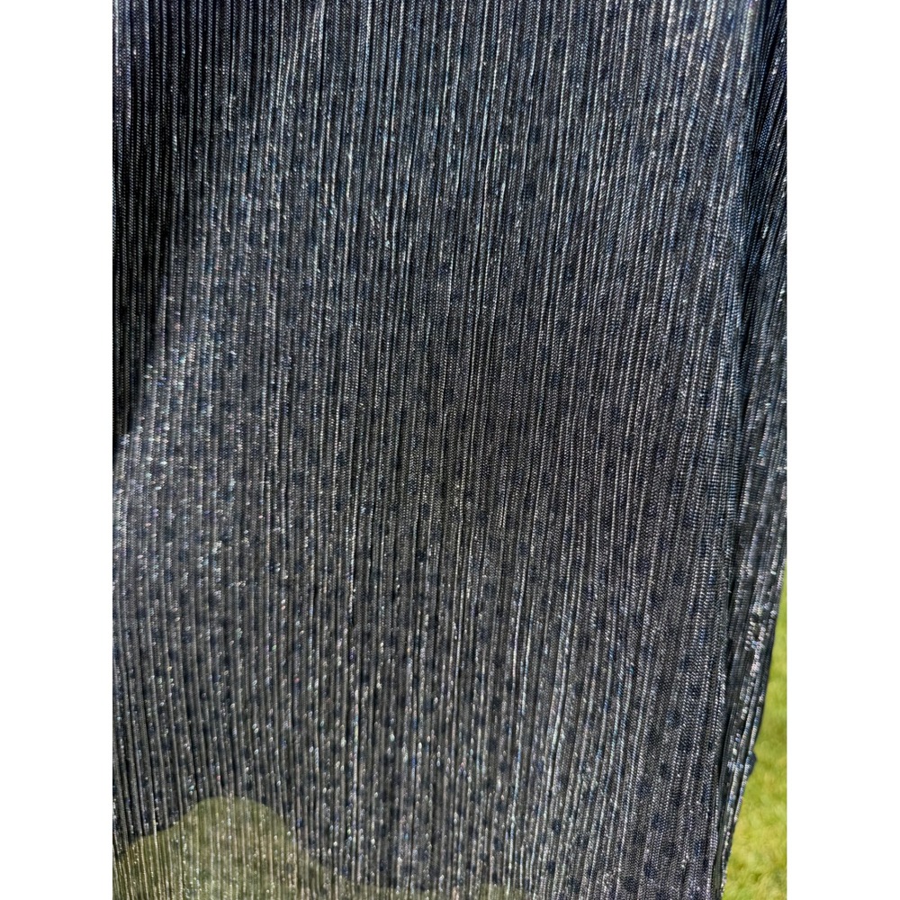 NEW Banana Republic Silver Glam Shimmer Metallic Going Out Tank Top Women's‎ M - Picture 12 of 13
